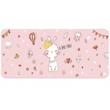 Mousepad Profesional pentru Gaming, 90 x 40 cm, Baza Cauciucata si Cusaturi Laterale, Compatibil Laptop sau Calculator, Premium, Pisicuta, CBD CORAL B