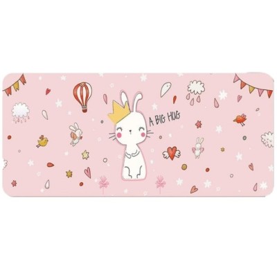 Mousepad Profesional pentru Gaming, 90 x 40 cm, Baza Cauciucata si Cusaturi Laterale, Compatibil Laptop sau Calculator, Premium, Pisicuta, CBD CORAL B foto