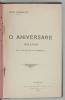 O ANIVERSARE (DRAMA ) IN 3 ACTE SI UN TABLOU de AUREL GHIBANESCU , 1919