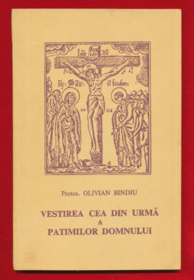 Protosinghel Olivian Bindiu &amp;quot;Vestirea cea din urma a Patimilor Domnului&amp;quot; 1990 foto