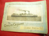 Ghid Turistic -Nava Croaziera 1938 Giulio Cesare Italia cl.III 12 pag. 1935