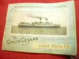 Ghid Turistic -Nava Croaziera 1938 Giulio Cesare Italia cl.III 12 pag. 1935