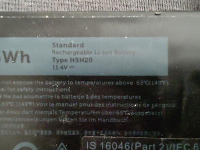 Baterie Dell XPS 9560 9570, Precision 5520 5530 -H5H20 51% foto