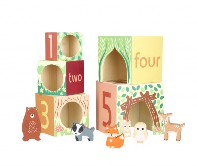 Cuburi de stivuit, Orange Tree Toys foto