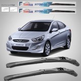 Cumpara ieftin Ștergătoare Hyundai Accent Sedan (2010&ndash;2014) Hibrid | Set față &ndash; TeamCar&reg;