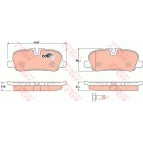 Placute frana Land Rover Discovery 3 (Taa), 07.2004-09.2009, Discovery 4 (La), 09.2009-, Range Rover Sport (Ls), 02.2005-03.2013, TRW