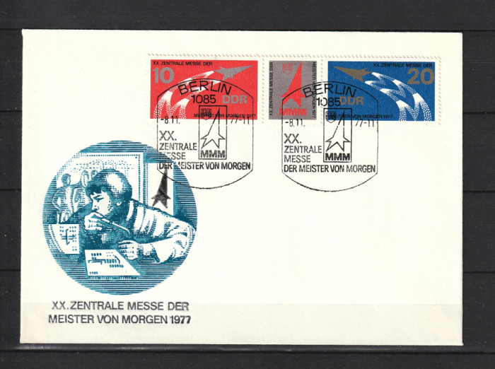 Germania, DDR / RDG, 1977 | Expo Specialiştii de M&acirc;ine - Cosmos | FDC | aph