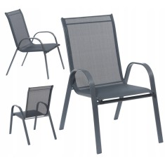 Scaun de gradina modern cu cadru metalic