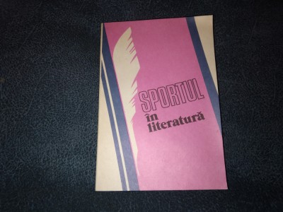 SEBASTIAN BONIFACIU - SPORTUL IN LITERATURA foto