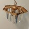 Boem candelabru in stilul Art-Deco cu elemente din cristal