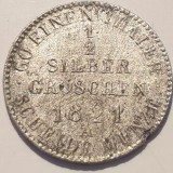 Germania Prusia 1/2 groschen 1821A/Berlin argint Wilhelm lll, Europa