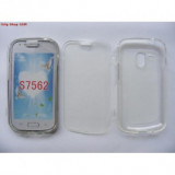 HUSA SILICON CU CAPAC PROTECTIE TOUCH SAMSUNG S7562 TRANSPARENT