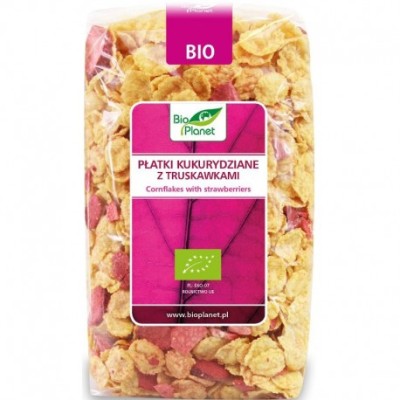 Fulgi de Porumb cu Capsuni Bio 250gr Bio Planet foto