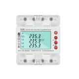 Contor trifazic bidirectional inteligent EARU EAEMP3-100-TY-W, 100A, pentru panouri fotovoltaice, protectie subtensiune, supratensiune, supracurent, m