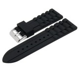 Cumpara ieftin Curea Ceas Silicon Neagra 18mm 20mm 22mm Waterproof Time Veranda