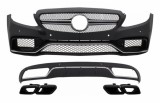 Bara fata cu difuzor si ornamente evacuare Mercedes C-Class W205/S205 C63 Design