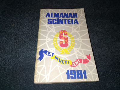 ALMANAH SCANTEIA 1981 foto