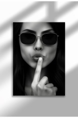 rebel_40|Vintage Photography Poster, Feminist Street Style, Black &amp; White Canvas, Rebel Muse 2025 | A4 (21 x 29.7 cm) - rebel_40