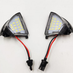 Set 2x lampi LED oglinda lumina exterioara VW Golf 5 MK5 Passat B6 Eos Golf 6 Variant Sharan MK2 7N