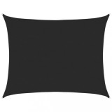 Cumpara ieftin Panza parasolar, dreptunghiular, negru, 6x8 m, HDPE, 160 g/m&sup2;