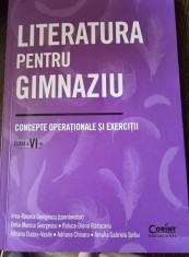 Literatura pentru Gimnaziu. Concepte operationale si exercitii. Clasa a VI-a foto