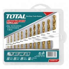 Set burghiu pentru metal Total - HSS: 12 buc