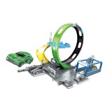 Masinuta si pista de lansare cu bucla 360 de grade, 1:64, ATU-087281, Plastic, Oem