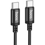 Cablu Date si Incarcare USB-C - USB-C HOCO X89, 60W, 2m, Negru