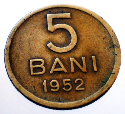 7.107 ROMANIA RPR 5 BANI 1952 foto
