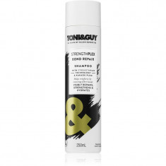 TONI&GUY STRENGTHPLEX BOND REPAIR șampon fortifiant pentru păr deteriorat 250 ml