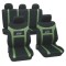 Set Huse Scaun Universale Super Speed Petex Verde-Negru