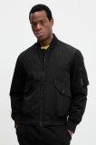 United Colors of Benetton geacă bomber culoarea negru, de tranzitie, 2ZPSUN06G
