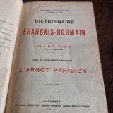 Dictionnaire francais-roumain , Constantin Saineanu , 1914