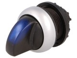 Comutator rotativ 22mm IP67, albastru