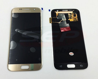 LCD+Touchscreen Samsung Galaxy S7 / G930 GOLD original foto