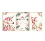 Cumpara ieftin Sticker decorativ, Tablou flamingo, 93 cm, 1440ST, natura si peisaje, Oem