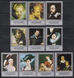 Rep. Araba Yemen (Yemenul de Nord) 1968 - Picturi de Peter Paul Rubens, Serie + PA, MNH