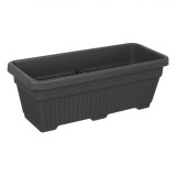Jardiniera pentru Flori, Plastic, Antracit, Capacitate 22 l