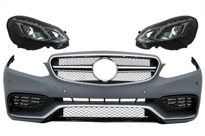 Bara Fata Mercedes E-Class W212 E-Class Facelift (2013-2016) E63 Design cu Faruri LED Xenon Design Performance AutoTuning