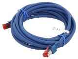 Patch Cord S/FTP Cat6 Albastru 3m LSZH