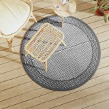 vidaXL Covor de exterior, ARAKIL gri, &Oslash;120 cm, PP