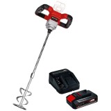 Einhell TE-MX 18 Li PXC + Starter Kit - Masina de amestecat 100 mm + Set 1 acumulator si incarcator Li-Ion 18 V 2.5 Ah