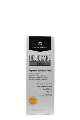 Fluid protectie solara Cantabria Heliocare 360&amp;ordm; Pigment Solution SPF50+, pentru prevenirea si reducerea petelor pigmentare, 50 ml foto
