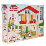 Set de constructie, Dede, 2 Storey House Blocks, 42 piese