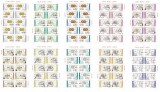Romania, LP 1687a/2005, Leul Nou 2005, 10 minicoli de 5 serii, MNH, Nestampilat