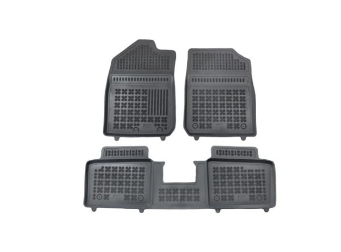 Covorase auto Dacia Spring, 10.2020-, negru; elastomer, RapidAuto