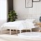 vidaXL Cadru de pat, alb, 120x200 cm, lemn masiv de pin 3101214