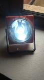 lanterna veche RDG + becuri color, lampa proiector retro Germania