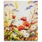 Tablou pictat manual, Maci in camp, 60x50cm ulei pe panza efect 3D, gata de agatat pe perete