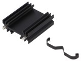 Radiator Extrudat Negru 38mm TO220
